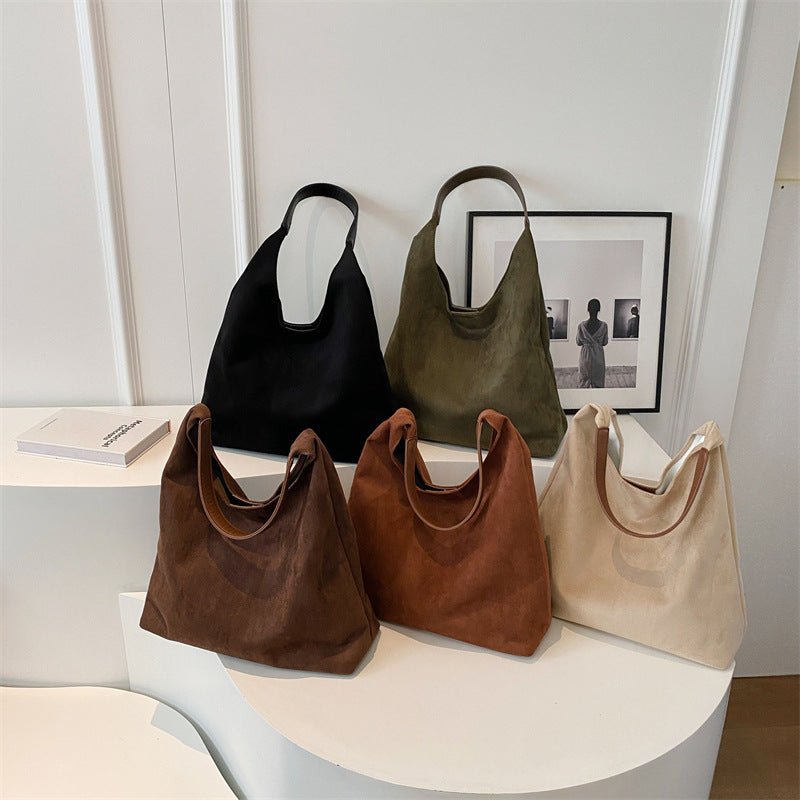 Bag for women large capacity simple tote bag retro and lazy