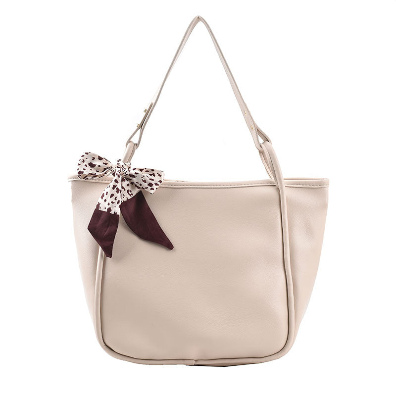 Shoulder Bag New Autumn And Winter Retro Women's Bag Soft Leather Tote Bag Trend Line Shoulder Bag Mother Bag