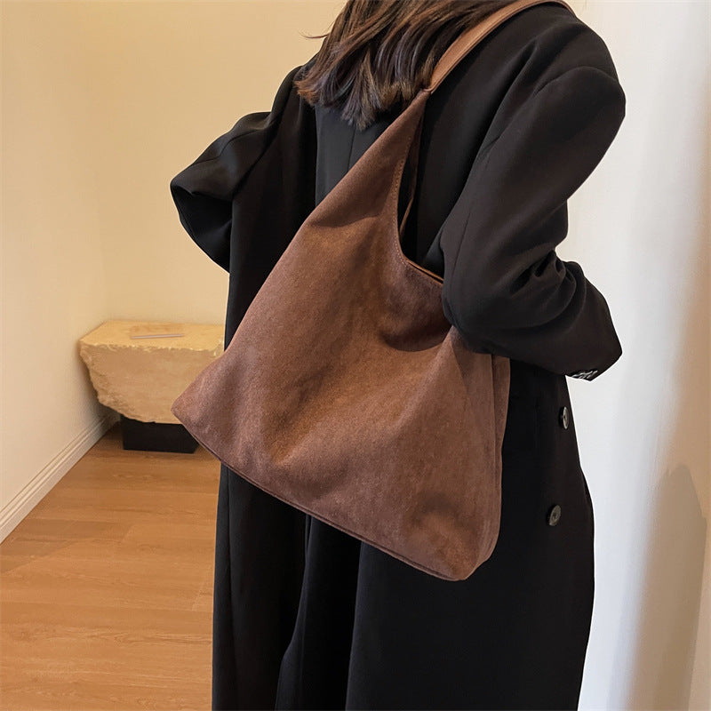 Bag for women large capacity simple tote bag retro and lazy