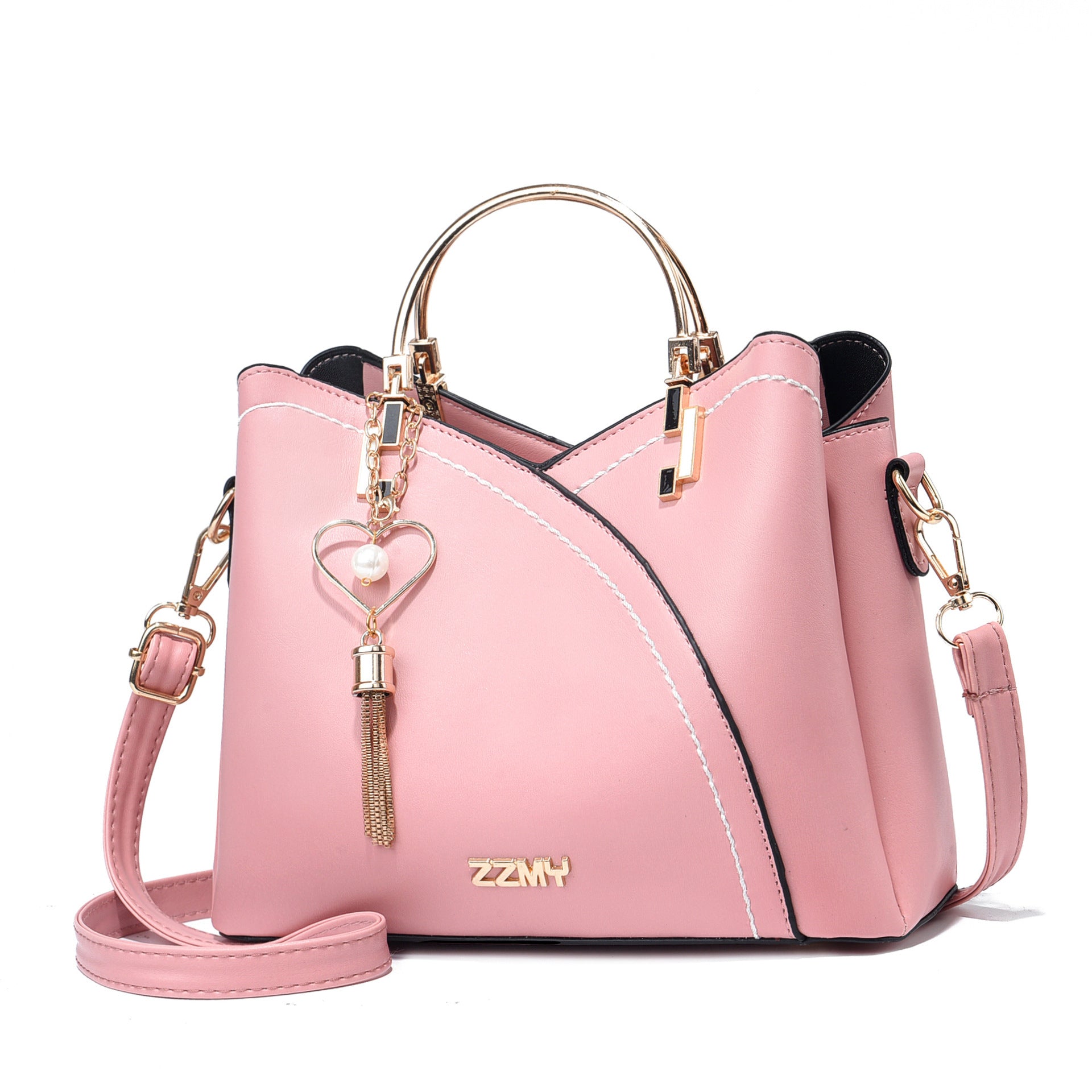 Trendy Handbag Korean Style Color Block Large Capacity Women's Bag Fashion Shoulder Crossbody Bag Wholesale Cross-border Bucket Bag